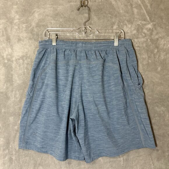 Lululemon Pace Breaker Shorts Lined XL Mens Light Blue Stretch Running M7AAYS - Picture 4 of 9